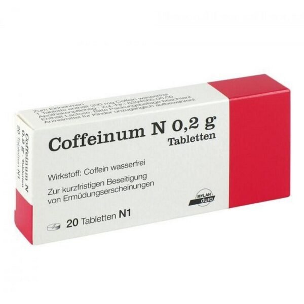 COFFEINUM N 0.2 g tablets, 20 pcs