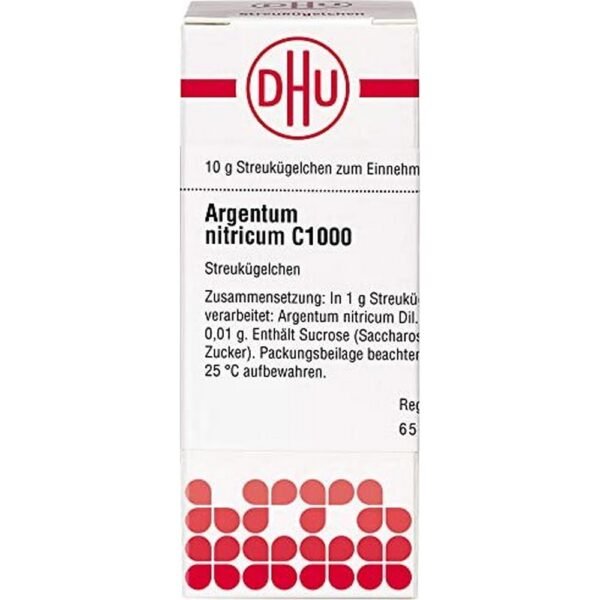 DHU Argentum Nitricum C1000 globules, 10g