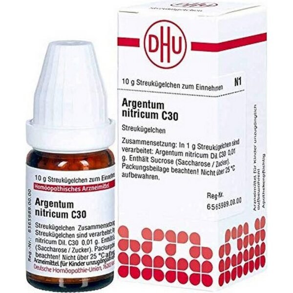 DHU Argentum Nitricum C30 globules, 10g