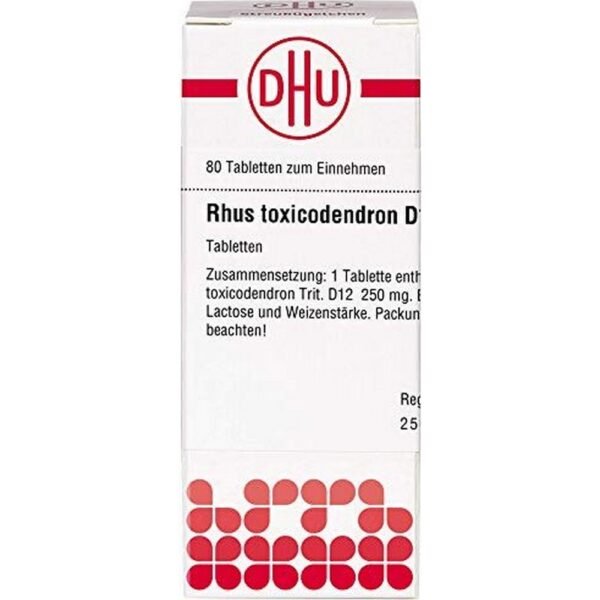 DHU Rhus toxicodendron D12 tablets, 80 pieces