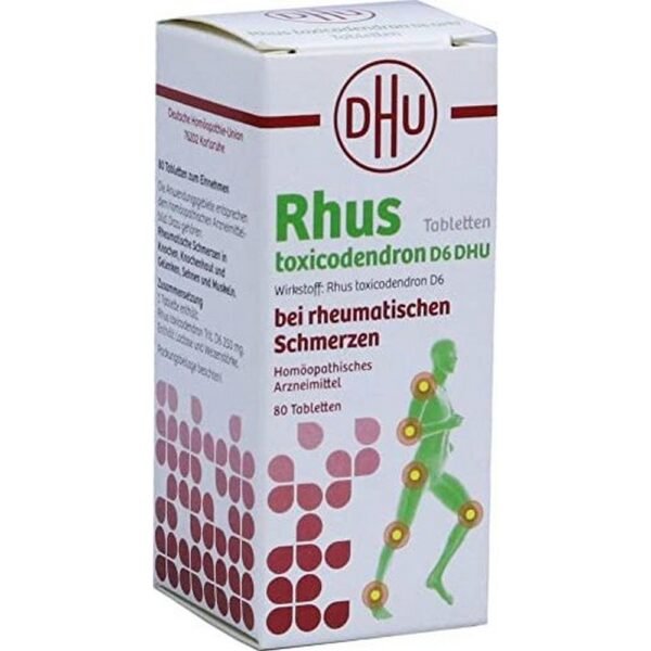 DHU Rhus toxicodendron D6 for rheumatic pain tablets, 80 pieces