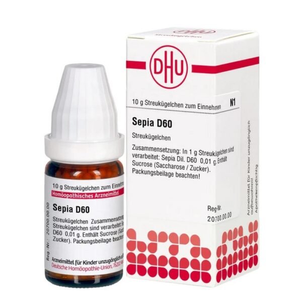 DHU Sepia D60 globules, 10g