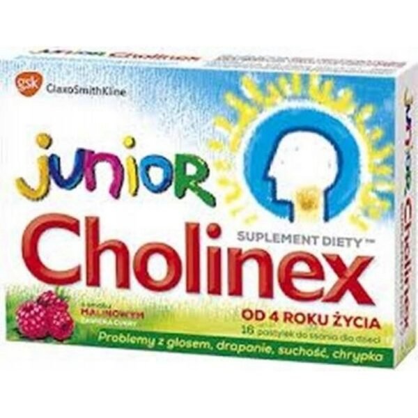 GlaxoSmithKline, GSK,Dietary supplements for children GlaxoSmithKline lozenges 16 pcs. raspberry,Suplementy diety dla dzieci GlaxoSmithKline tabletki do ssania 16 szt. malinowy