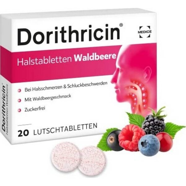 Dorithricin Waldbeere Halstabletten, 20 Stück