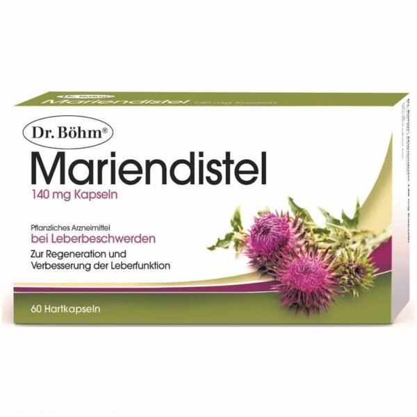 Dr. Böhm Mariendistel Kapseln, 60 Stück,Dr. Böhm milk thistle capsules