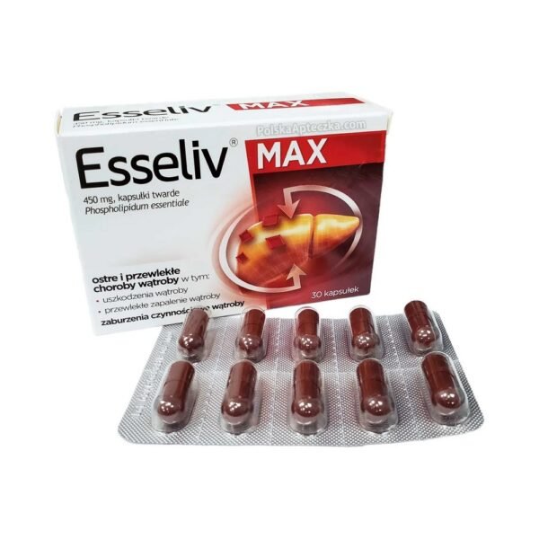 AFLOFARM Farmacja Polska Sp. z o. o.,Esseliv Max 450mg 30 caps.,Esseliv Max 450mg 30 kaps.