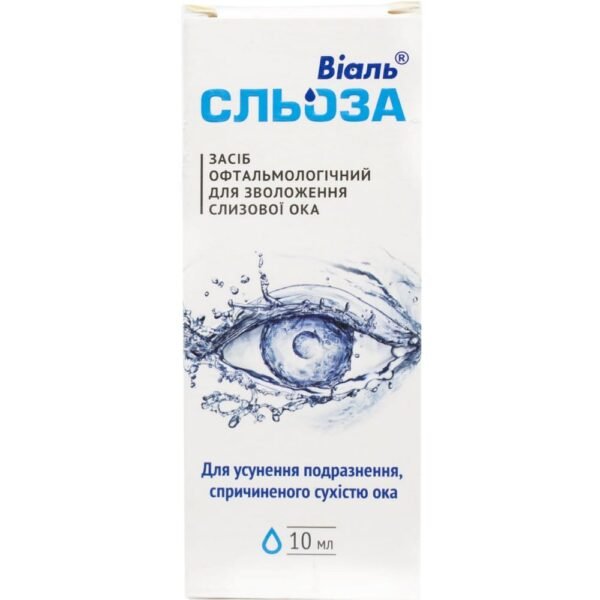 Eye drops Vial of tears for moistening the mucous membrane of the eye 10 ml bottle