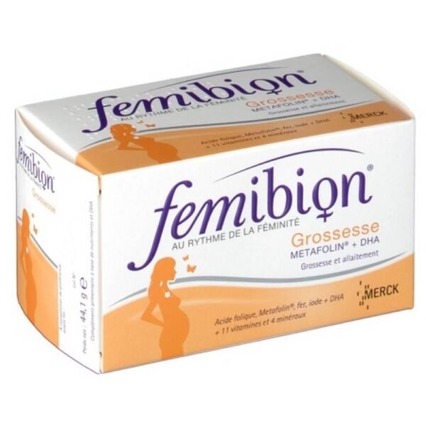 Femibion Pregnancy Metafolin DHA - Pregnancy and breastfeeding, 30+30, Femibion Grossesse Metafolin DHA - Grossesse et allaitement