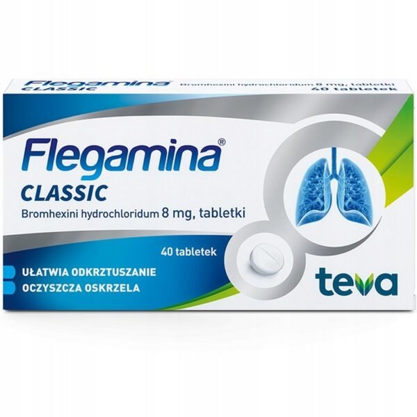 Teva Pharmaceutical Industries Ltd,FLEGAMINA Classic tablets 8 mg, 40 tablets,FLEGAMINA Classic tabletki 8mg, 40 tabletek