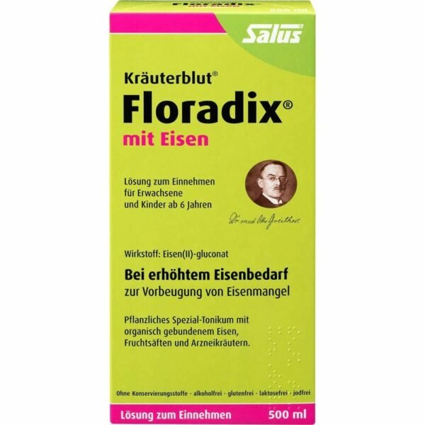 FLORADIX with iron oral solution 500 ml, FLORADIX mit Eisen Lösung zum Einnehmen 500 ml