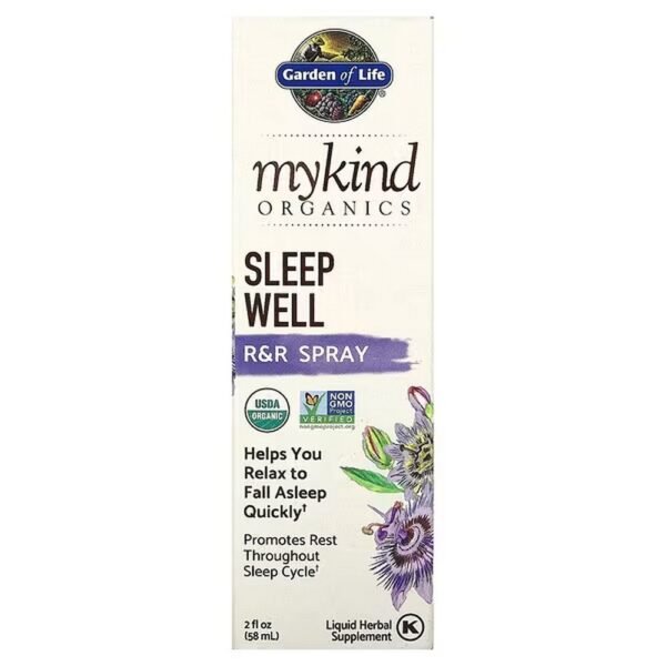 Garden of Life, MyKind Organics, Sleep Well, R&R Spray, Sleep Well Spray, 58 ml (2 fl. oz.),Garden of Life, MyKind Organics, Sleep Well, R&R Spray, Schlaf-gut-Spray, 58 ml (2 fl. oz.)