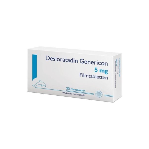 Genericon Desloratadin 5mg Filmtabletten, 30 Stück,Genericon Desloratadine 5mg film-coated tablets