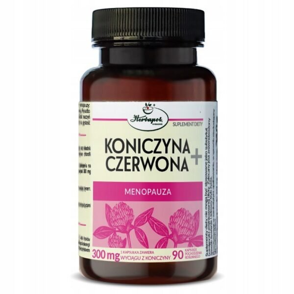 Herbapol Kraków,Dietary supplement Red clover + 90, Suplement diety Koniczyna czerwona + 90.