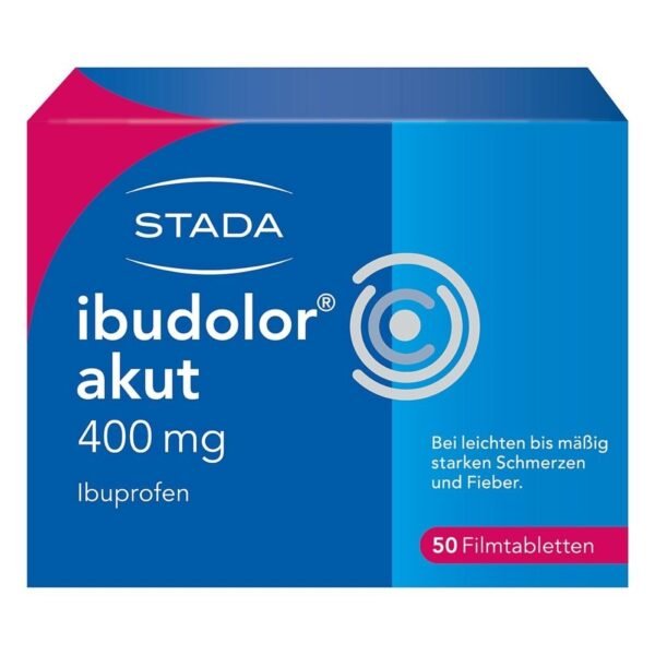 Ibudolor acute 400 mg ibuprofen film-coated tablets (50 pieces),Ibudolor akut 400mg Ibuprofen Filmtabletten (50 stk)