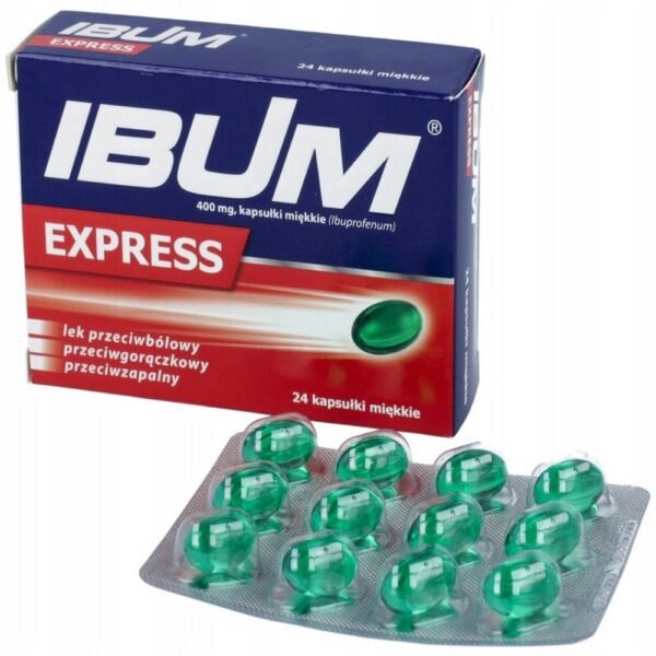 IBUM EXPRESS, 24 CAPSULES.
