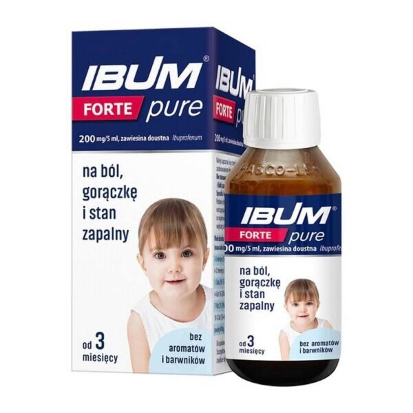 IBUM FORTE PURE 200 mg/5 ml for pain and fever for children, suspension 100 g