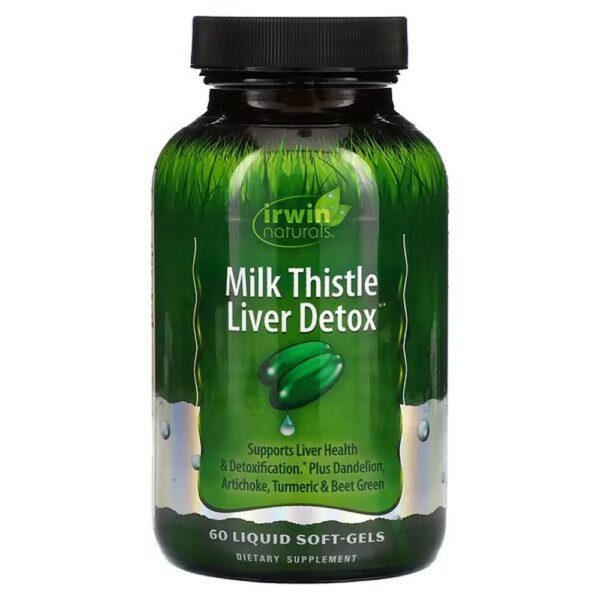 Irwin Naturals, Milk Thistle Liver Detox, 60 Soft Liquid Capsules,Irwin Naturals, Leber-Detox mit Mariendistel, 60 weiche Flüssigkapseln