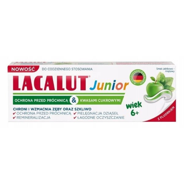 Dr. Theiss Naturwaren GmbH,LACALUT Junior Toothpaste for children from 6 years of age 55ml,LACALUT Junior Pasta do zębów dla dzieci od 6 lat 55ml