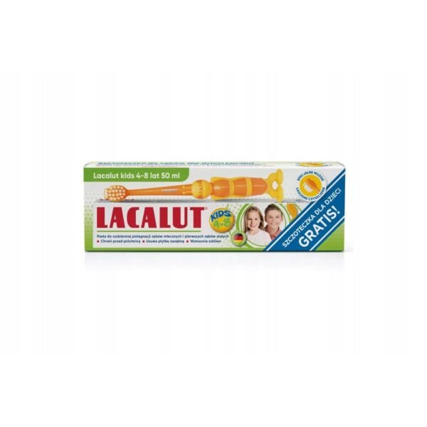 Dr. Theiss Naturwaren GmbH,LACALUT KIDS Toothpaste for children 4-8 years old + toothbrush,LACALUT KIDS Pasta dla dzieci 4-8 lat+ szczoteczka