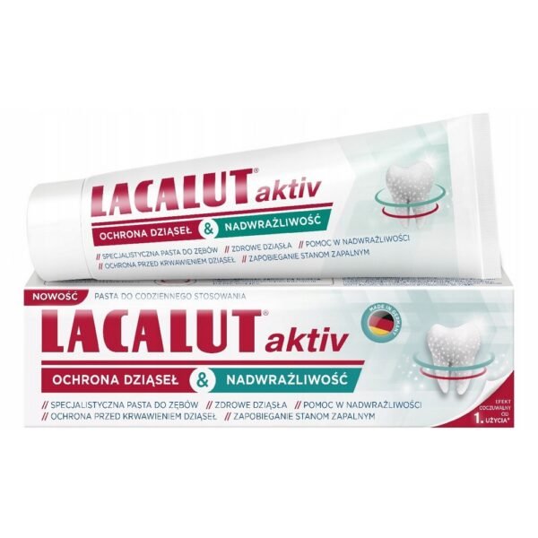 Dr. Theiss Naturwaren GmbH,Lacalut Toothpaste Aktiv Sensitive protection 75ml,Lacalut Pasta do zębów Activ Sensitiwe ochrona 75ml