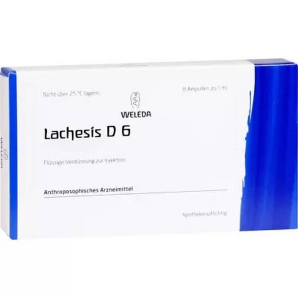 LACHESIS D 6 ampoules, 8x1 ml