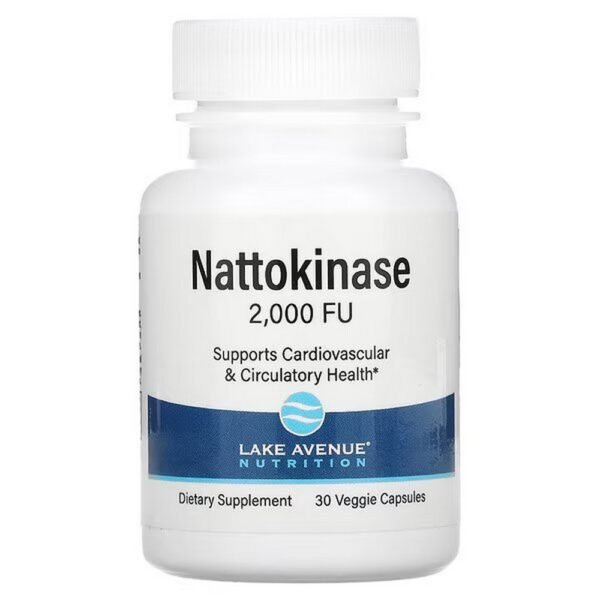 Lake Avenue Nutrition, Nattokinase, Proteolytic Enzyme,  2,000 FE, 30 vegetable capsules,Lake Avenue NutritionNattokinase, proteolytisches Enzym, 2.000 FE, 30 pflanzliche Kapseln