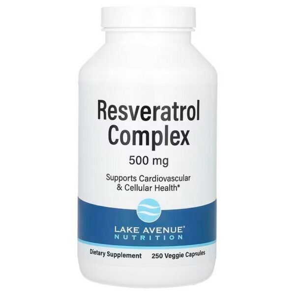 Lake Avenue Nutrition, Resveratrol Complex, Resveratrol Complex, 500 mg, 250 Vegetarian Capsules,Lake Avenue Nutrition, Resveratrol Complex, Resveratrol-Komplex, 500 mg, 250 vegetarische Kapseln