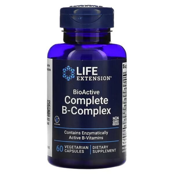 Life Extension, BioActive Complete B-Complex, complete B-complex, 60 vegetable capsules,Life Extension, BioActive Complete B-Complex, kompletter B-Komplex, 60 pflanzliche Kapseln