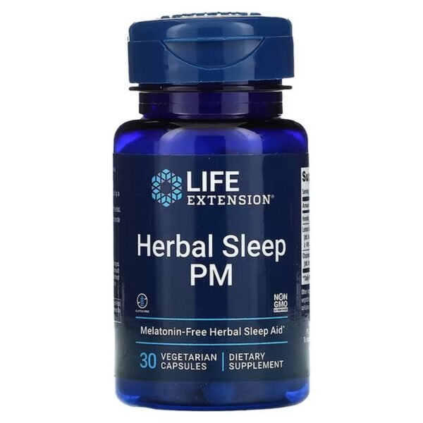 Life Extension, Herbal Sleep PM, 30 vegetarian capsules,Life Extension, Herbal Sleep PM, 30 vegetarische Kapseln