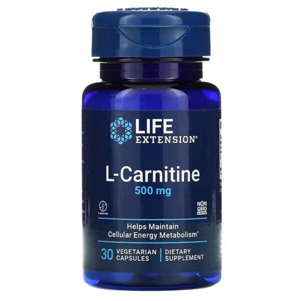 Life Extension, L-Carnitine, 500 mg, 30 vegetarian capsules;Life Extension, L-Carnitin, 500 mg, 30 vegetarische Kapseln
