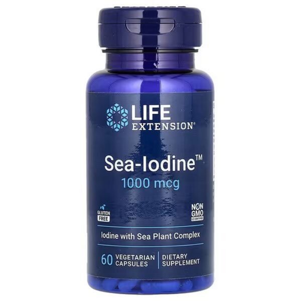 Life Extension, Sea-Iodine, Sea Iodine, 1,000 mcg, 60 vegetable capsules,Life Extension, Sea-Iodine, Meer-Jod, 1.000 mcg, 60 pflanzliche Kapseln