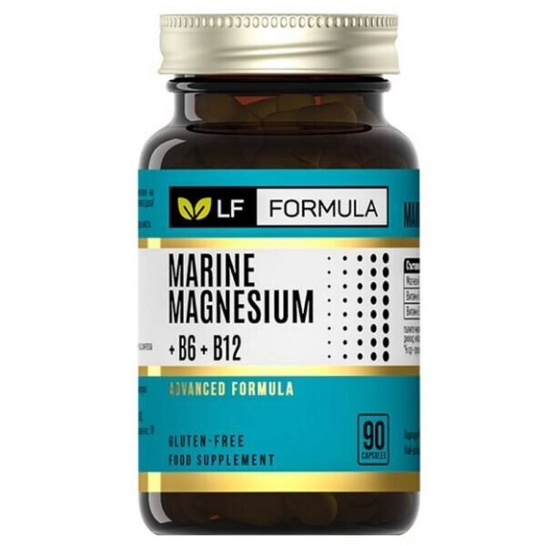Life Formula Marine Magnesium, B6, B12, 90, Life Formula Морски магнезий, В6, В12