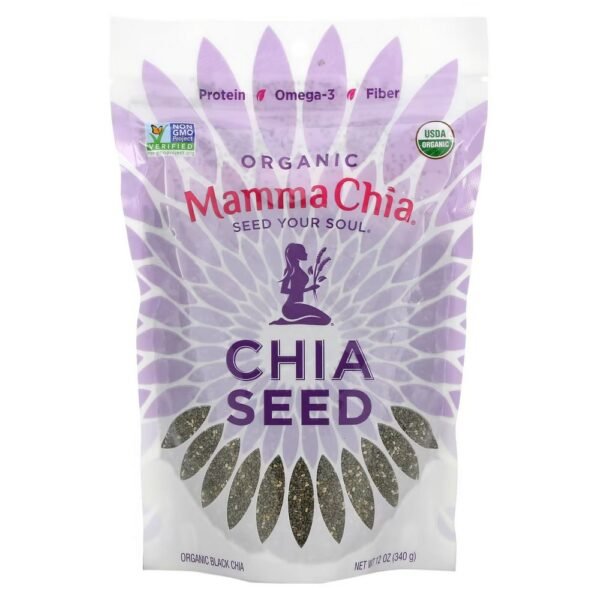 Mamma Chia, Organic Chia Seeds, 340 g (12 oz.),Mamma Chia, Bio-Chiasamen, 340 g (12 oz.)