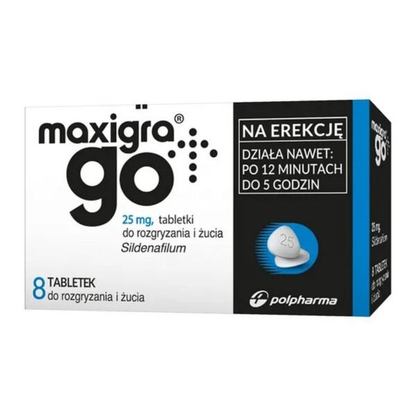 Maxigra Go, 25 mg, chewable tbl, 8 pcs.