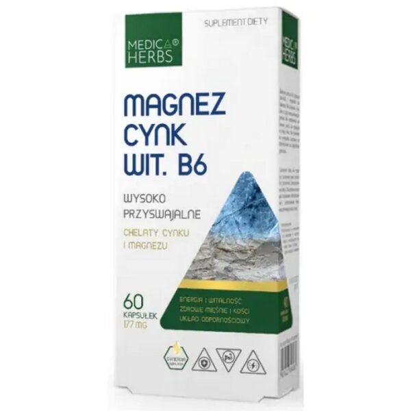 MEDICA HERBS Magnesium Zinc Vit. B6 60 caps