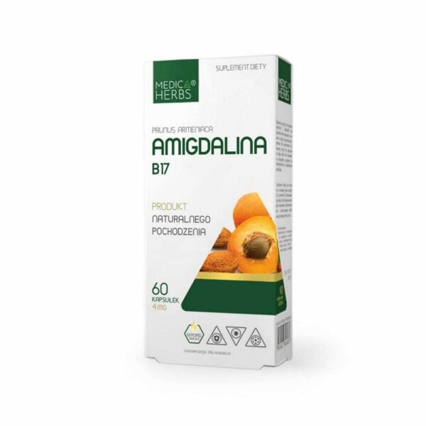 Medica Zioła Amigdalina B17 4 mg,60,Amigdalina B17 Nasiona moreli 4mg Zioła Medica,60,Medica Herbs