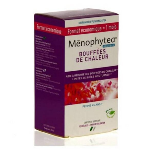 Menophytea heat flushes day night, 120, Menophytea bouffees chaleur jour nuit