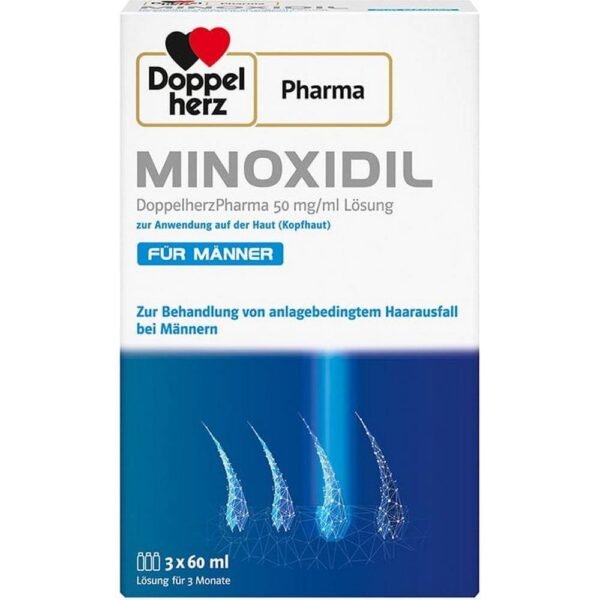 Minoxidil 50 mg/ml Lösung für Männer, 180ml,Minoxidil 50 mg/ml solution for men