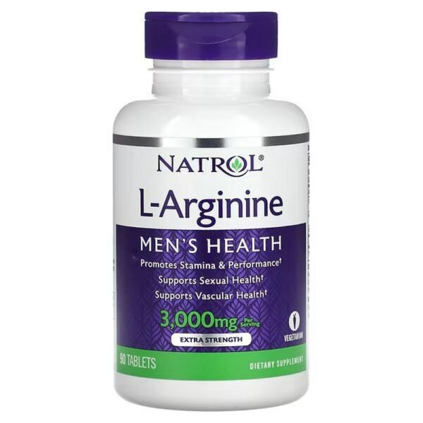 Natrol, L-Arginine, L-Arginine, Extra Strength, 3,000 mg, 90 Tablets (1,000 mg per tablet),Natrol, L-Arginine, L-Arginin, extra stark, 3.000 mg, 90 Tabletten (1.000 mg pro Tablette)