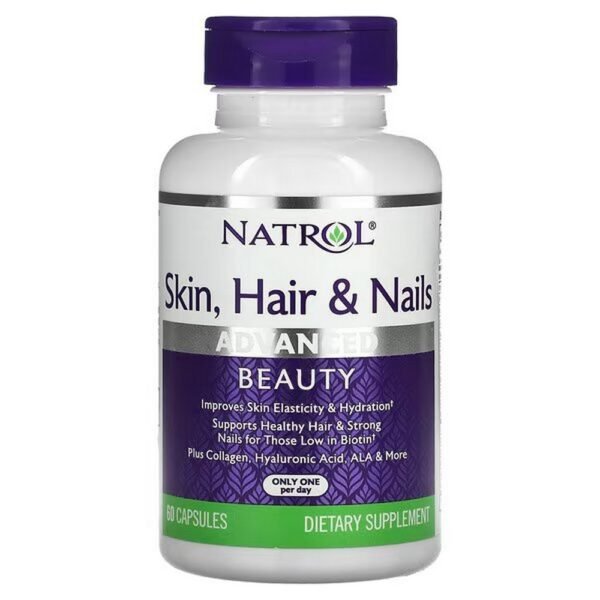 Natrol, Skin, Hair and Nails, Advanced Beauty, 60 Capsules,Natrol, Haut, Haare und Nägel, Advanced Beauty, 60 Kapseln