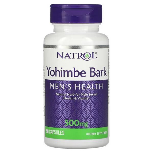 Natrol, Yohimbe Bark, 500 mg, 90 Capsules;Natrol, Yohimbe-Rinde, 500 mg, 90 Kapseln
