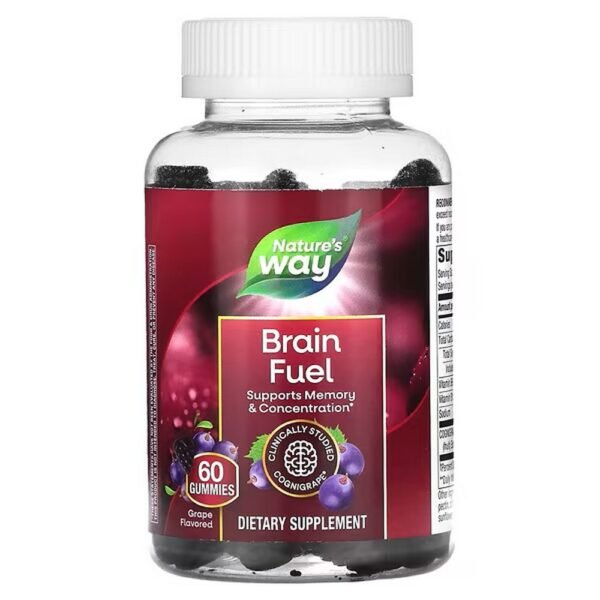 Nature's Way, Brain Fuel, Grape, 60 gummies,Nature's Way, Brain Fuel, Traube, 60 Fruchtgummis