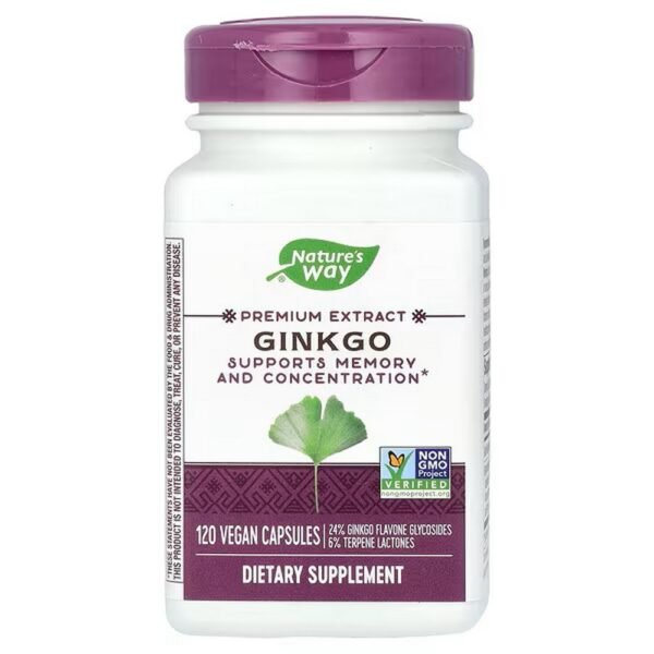 Nature's Way, Ginkgo, 120 vegan capsules,Nature's Way, Ginkgo, 120 vegane Kapseln