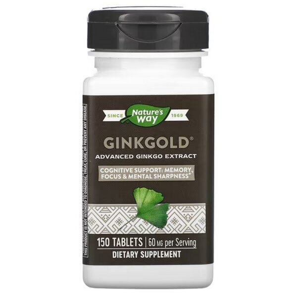 Nature's Way, Ginkgold, Advanced Ginkgo Extract, advanced ginkgo extract, 60 mg, 150 tablets,Nature's Way, Ginkgold, Advanced Ginkgo Extract, hochentwickelter Ginkgoextrakt, 60 mg, 150 Tabletten