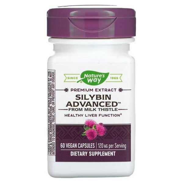 Nature's Way, Premium Extract Silybin Advanced, 120 mg, 60 vegan capsules,Nature's Way, Premium Extract Silybin Advanced, 120 mg, 60 vegane Kapseln