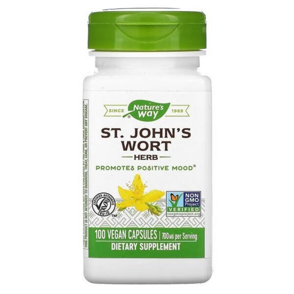 Nature's Way, St. John's Wort, 700 mg, 100 vegetable capsules (350 mg per capsule),Nature's Way, Johanniskraut, 700 mg, 100 pflanzliche Kapseln (350 mg pro Kapsel)