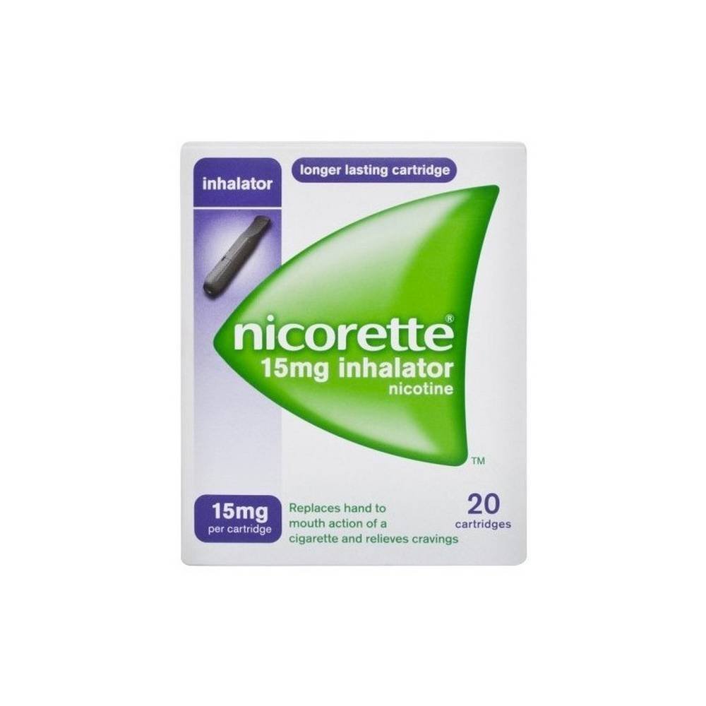Nicorette 15 Mg Inhalator - To Quit Smoking 20 Filters