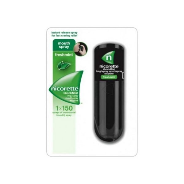 Nicorette Quick - Nicotine And Mint Spray - Stop Smoking Aid 13.2ml