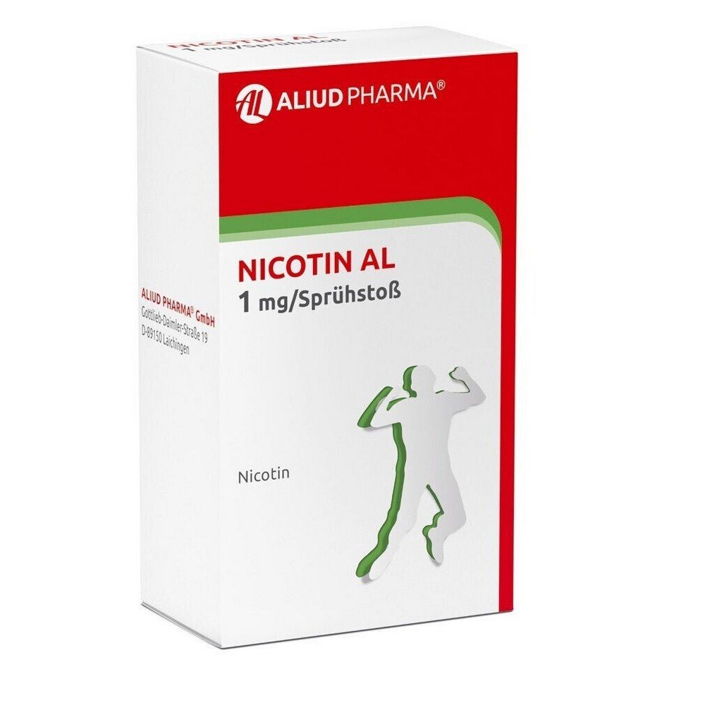 Nicotin AL 1mg/spray spray 2 pieces, Nicotin AL 1mg/Sprühstoß Spray 2Stk. 1 Nicotin AL 1mg/spray spray 2 pieces, Nicotin AL 1mg/Sprühstoß Spray 2Stk.