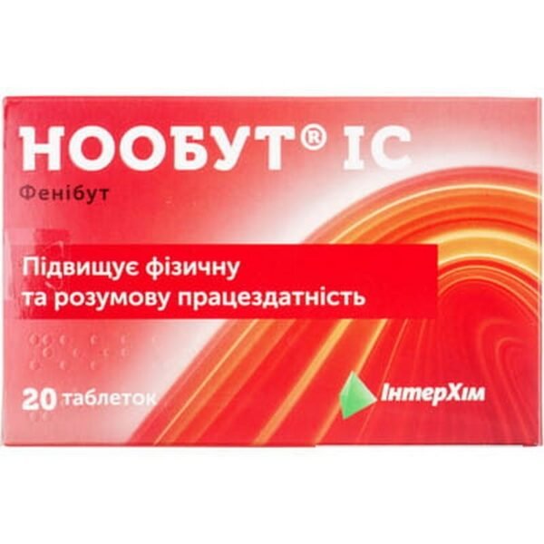 Noobut IC tab. 0.25 g, in a pack, 20